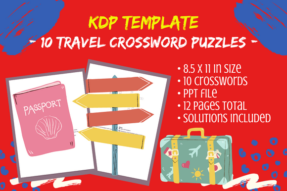 10 Travel Word Searches: A Digital Puzzle Pack