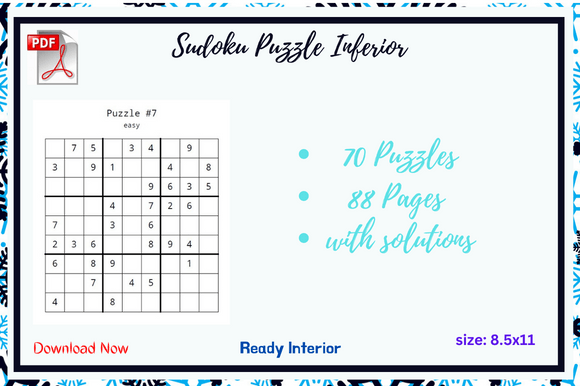70 Easy Sudoku Puzzles for All Skill Levels