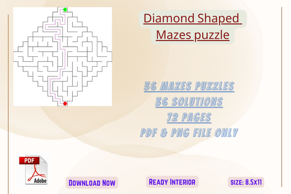 Engaging and Educational: The Diamond Style Maze Activity Book for KDP