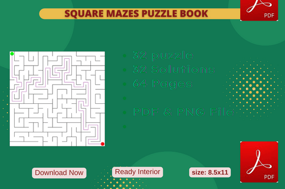 Explore 32 Square Maze Puzzles for Creative Fun