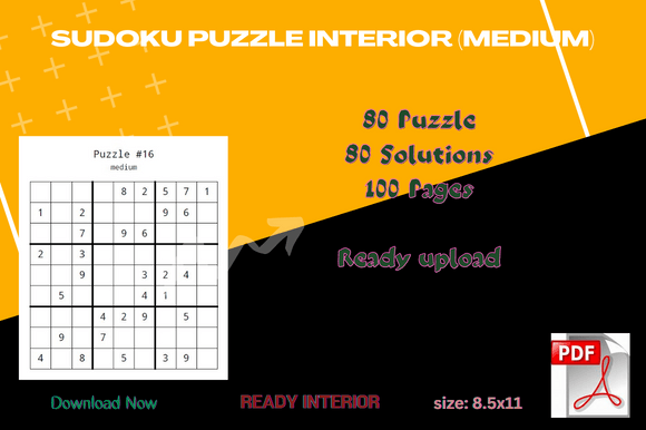 Interior KDP Sudoku Puzzle: Your Gateway to a Custom Puzzle Book