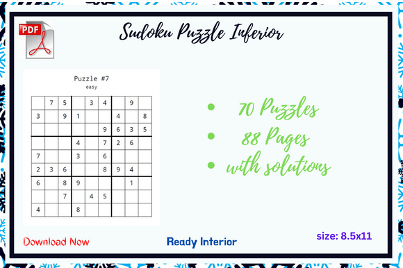 Practical Benefits of a KDP Sudoku Puzzle Interior