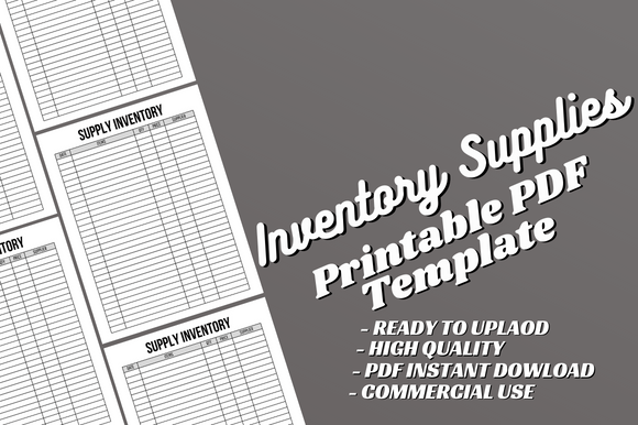 Streamline Your Inventory Management with the Supply Inventory Log - Canva Template