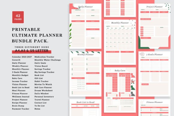 The Ultimate Canva Planner Bundle: Your Blueprint for Organized Success