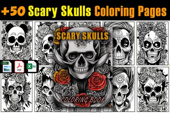 Unlocking Creativity and Opportunity with Scary Skulls Coloring Pages VOL 3