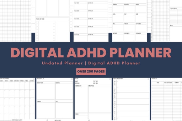 Your Central Hub: ADHD Digital and Printable Planner