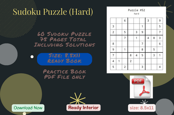 Your Premium Sudoku Hard Puzzle Collection, KDP Ready